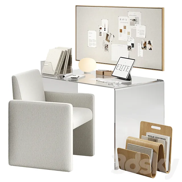 Workplace 01 soft 3D Model
