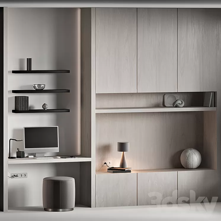 Workplace 053 3D Model Free