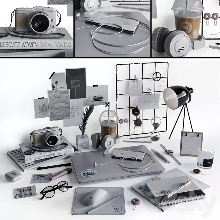 Workplace 1 3D Model