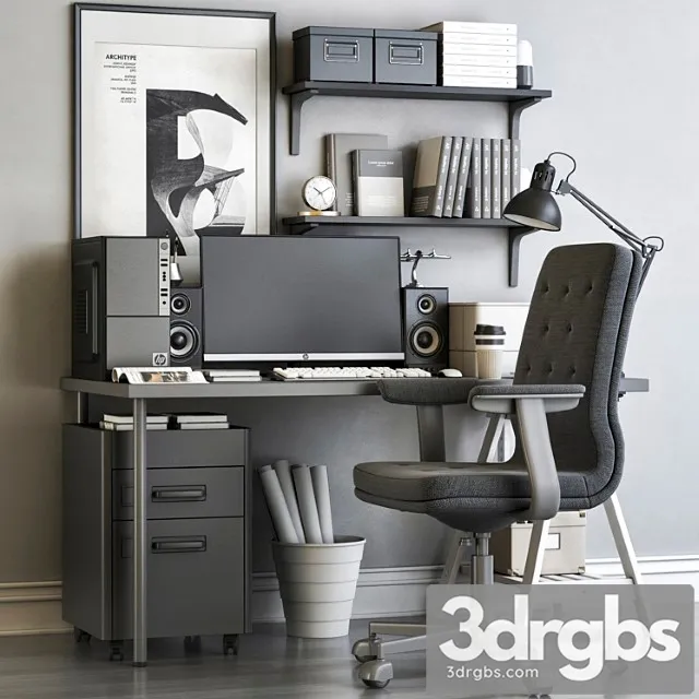 Workplace 100 3D Model Free