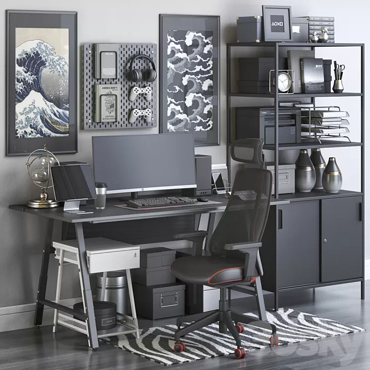 Workplace 139 3D Model Free