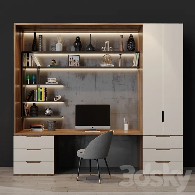 Workplace 14 3D Model