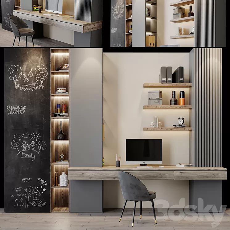 Workplace 17 3D Model