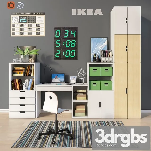 Workplace 2 2 3D Model Free