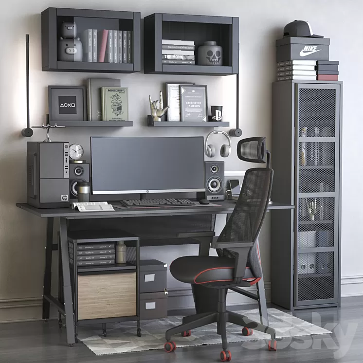 Workplace 3D Model Free