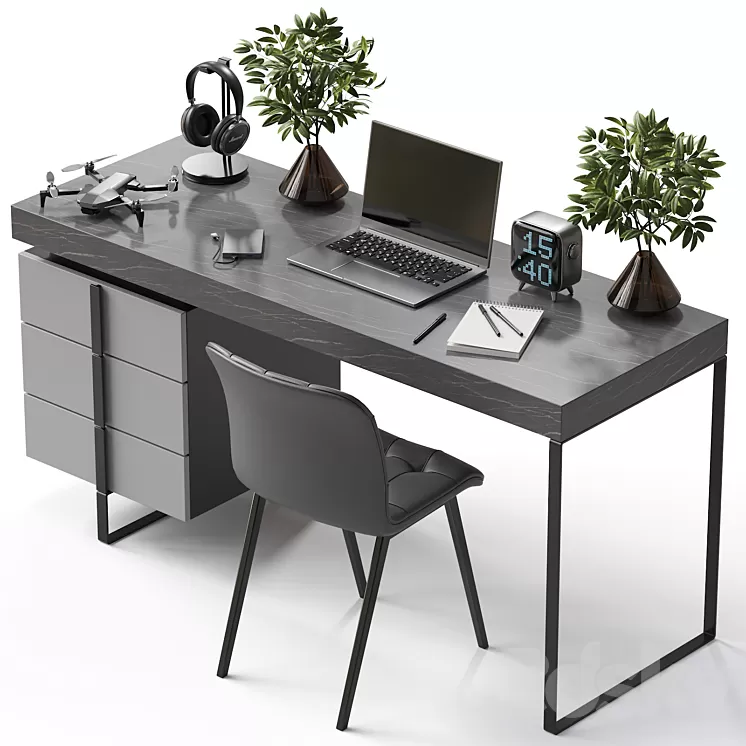 Workplace 3D Model Free