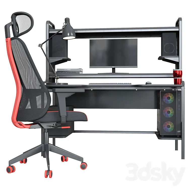 Workplace 3D Model Free