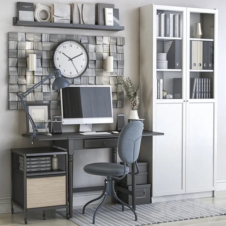 Workplace 3D Model Free