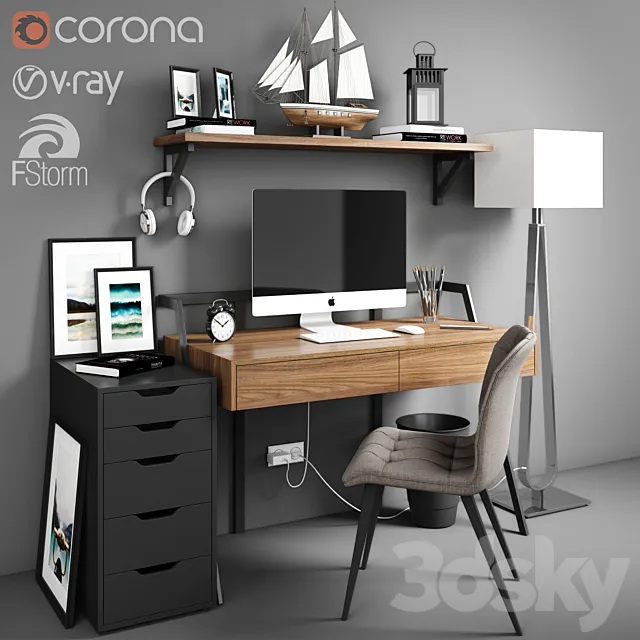 Workplace 3D Model