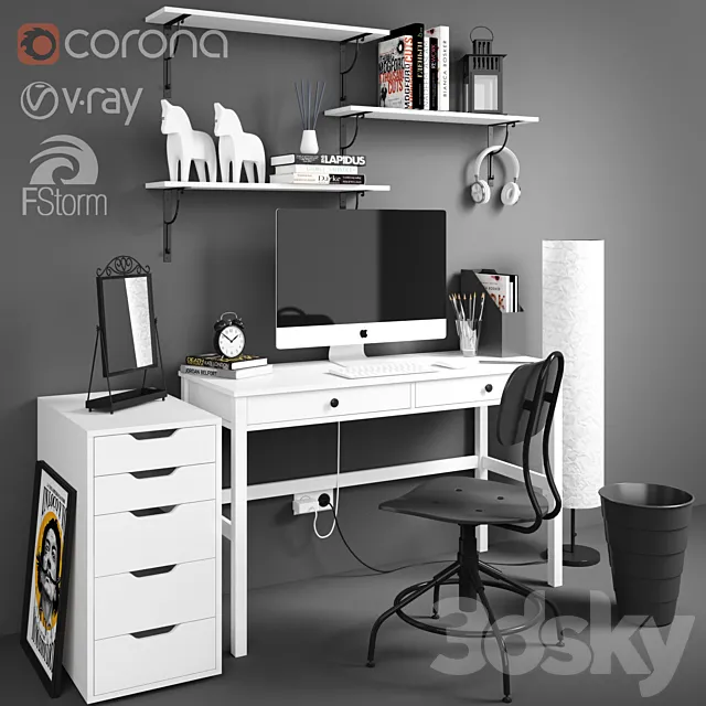 workplace 3D Model