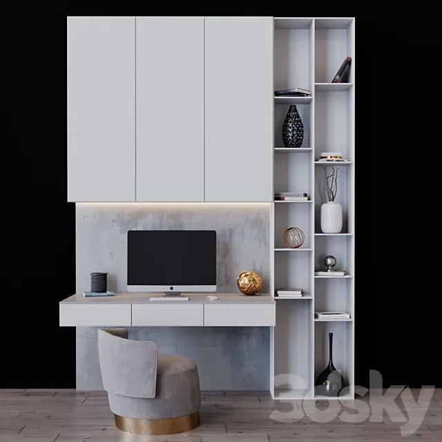 Workplace 4 3D Model