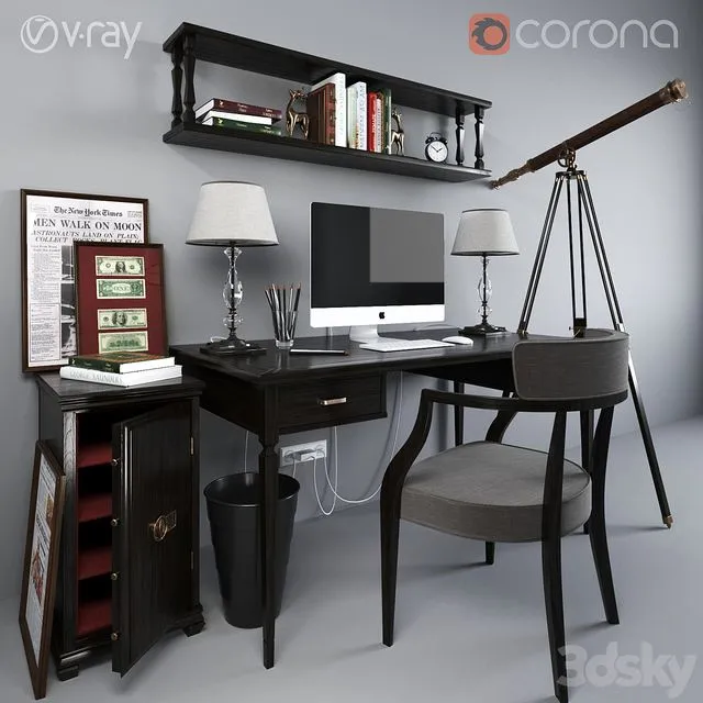 Workplace 4 3D Model