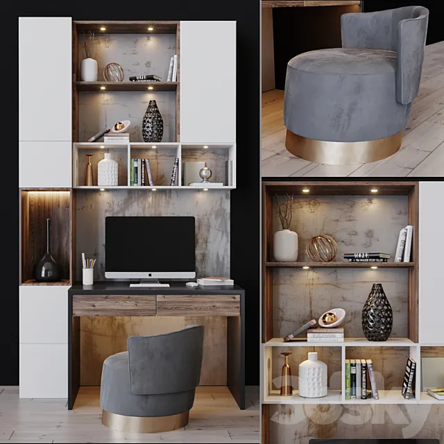 Workplace 9 3D Model