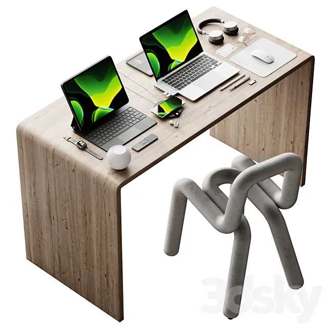 Workplace 9 3D Model