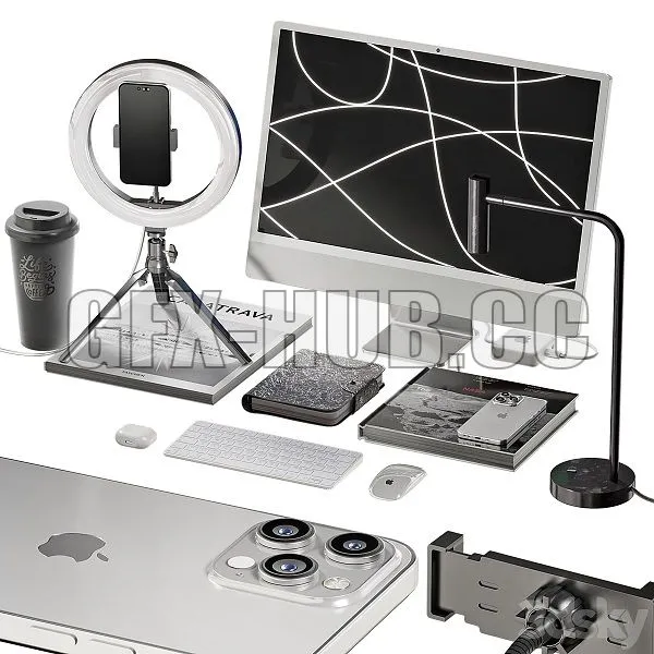 Workplace Decor 051 3D Model