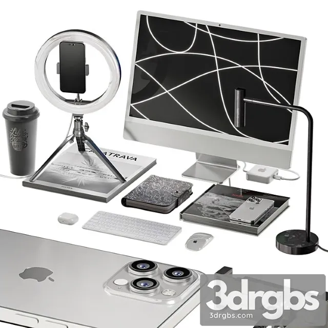 Workplace Decor 051 3D Model Free