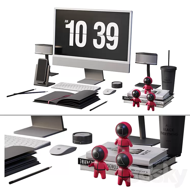 Workplace decor 3D Model