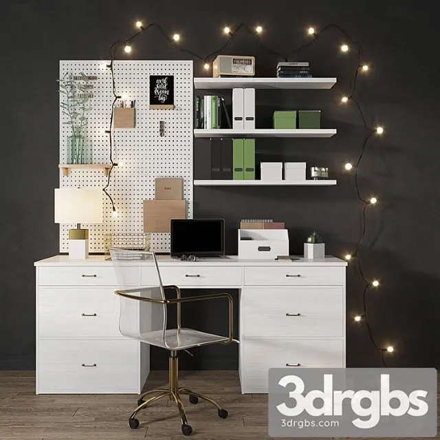 Workplace №2 2 3D Model Free