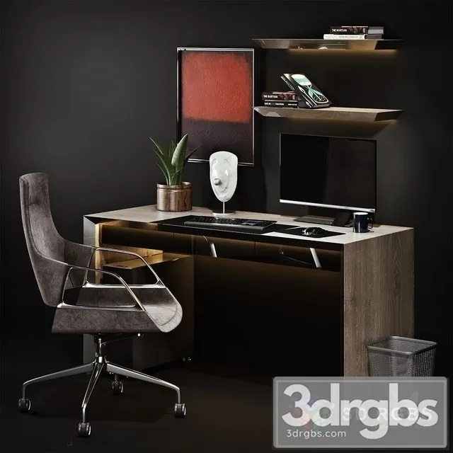 Workplace Graph Chair 3D Model Free