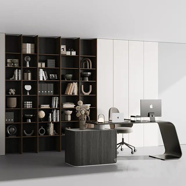 Workplace - office furniture 09 3D Model