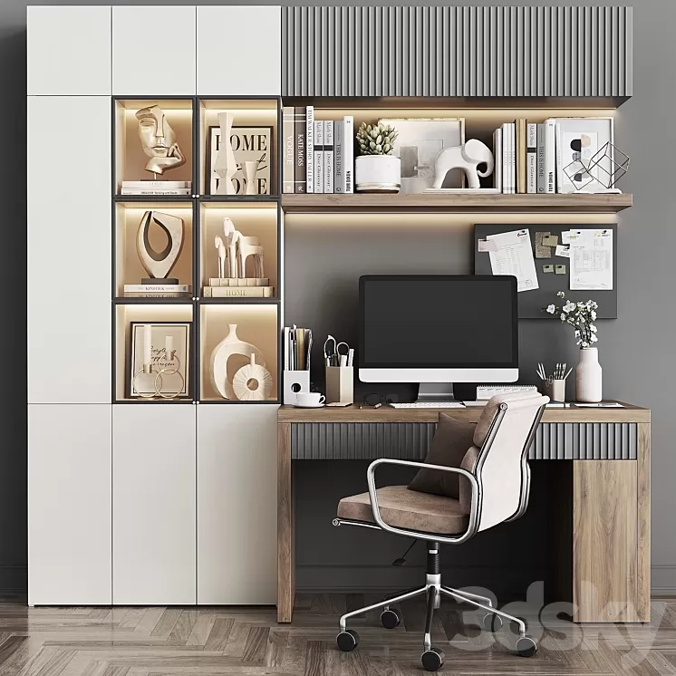 Workplace set WT 04 3D Model