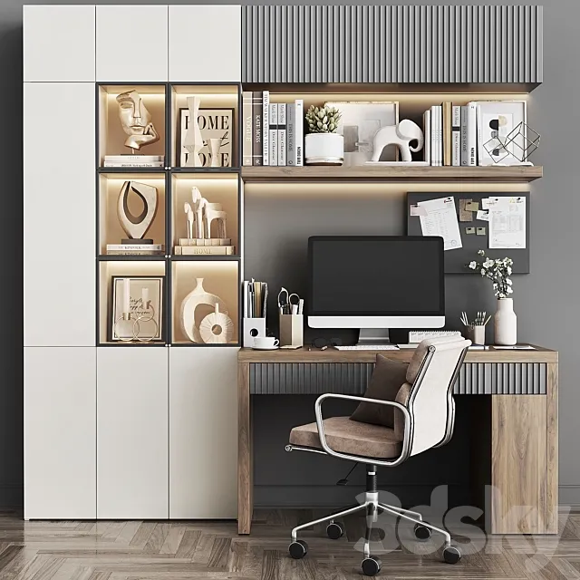 Workplace set WT 04 3DModel
