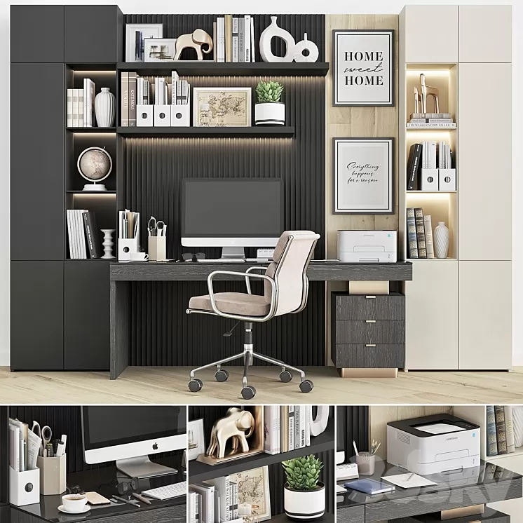 Workplace set WT 05 3D Model