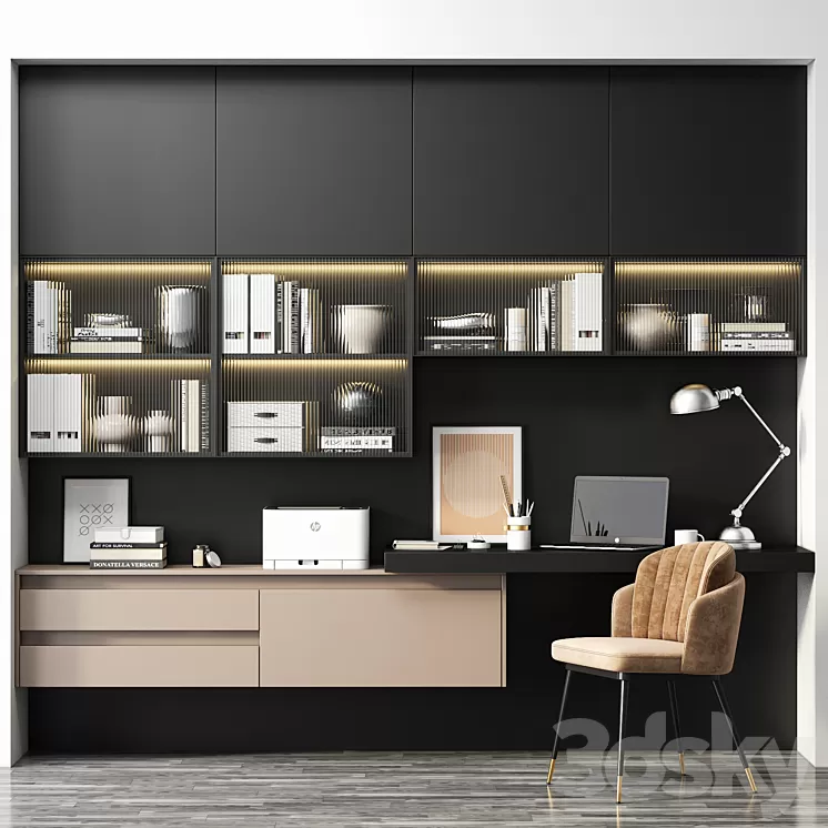 Workplace VERSO by Mobenia 3D Model Free