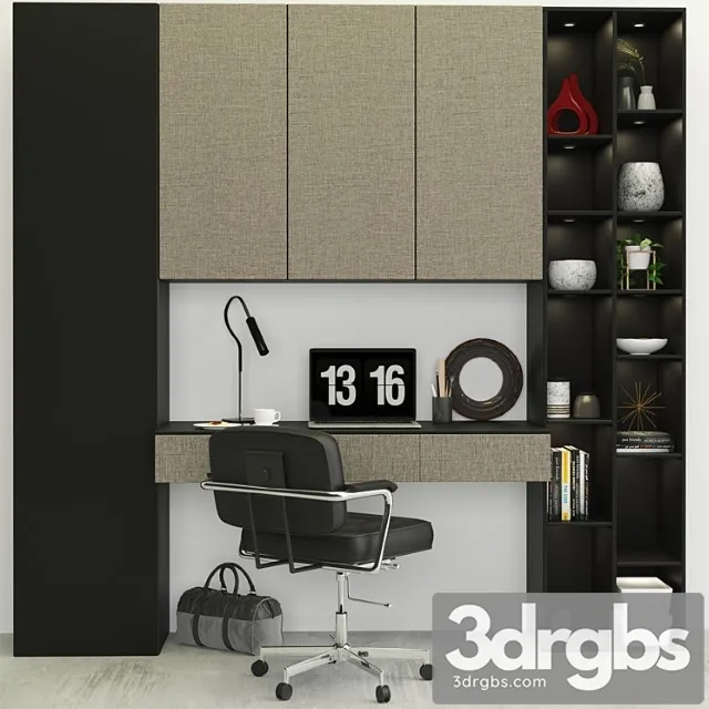 Workspace Set01 2 3D Model Free