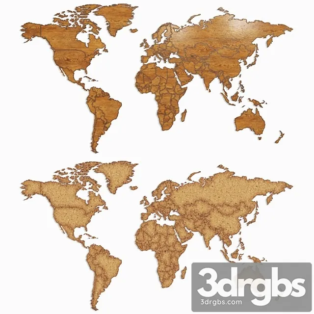 World map 3D Model Free