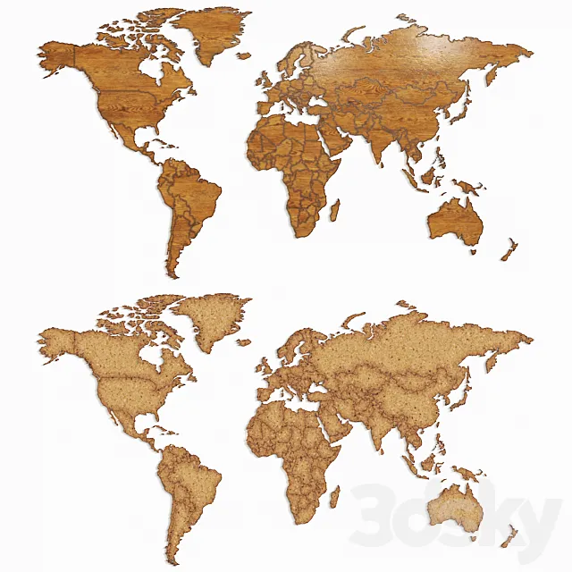 World map 3DModel