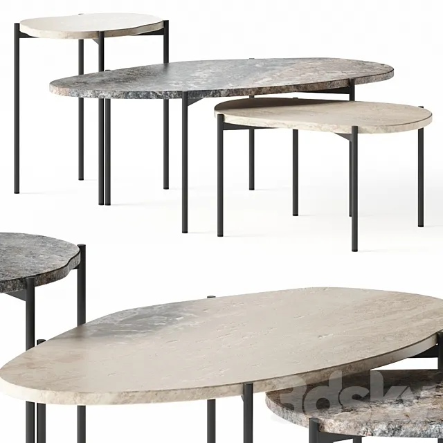 Woud Design La Terra Occasional Tables 3D Model