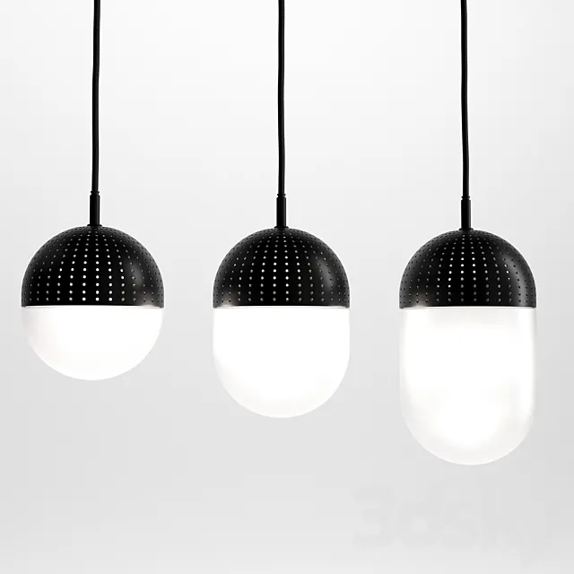 Woud dot lamp 3D Model