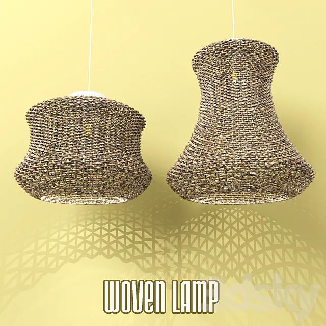 Woven lamp 3D Model