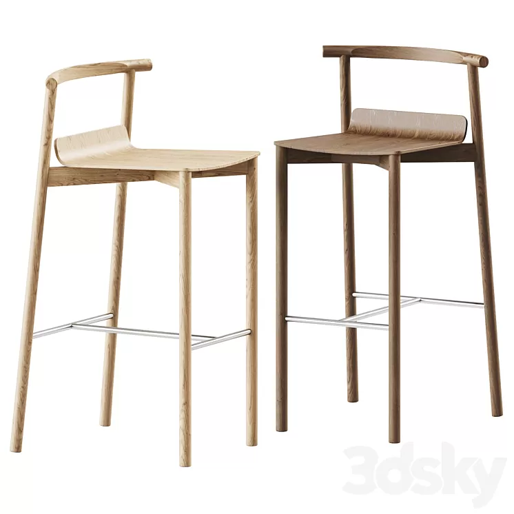 Wox Bar Stool by Artu 3D Model Free
