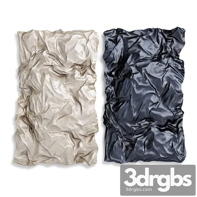 Wrinkled Metal Wall Art 3D Model Free