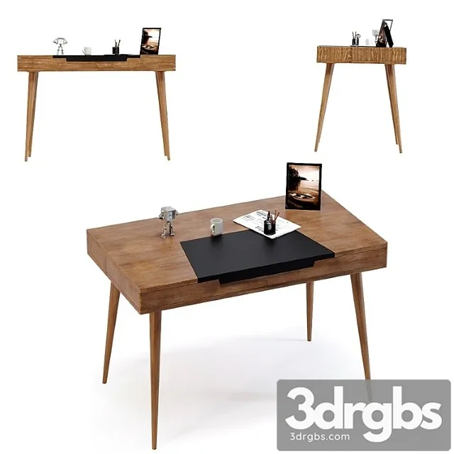 Writing Desk Happy Stay 3D Model Free
