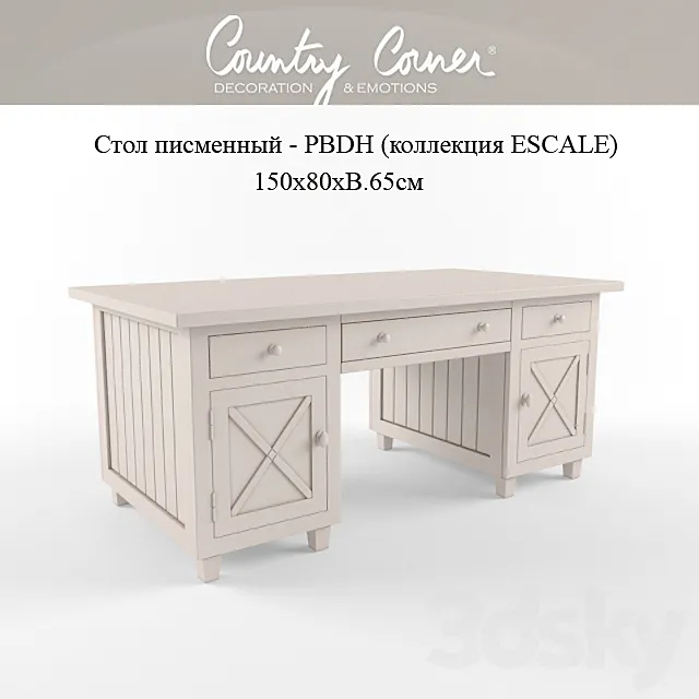 writing-desk - PBDH Country corner 3D Model