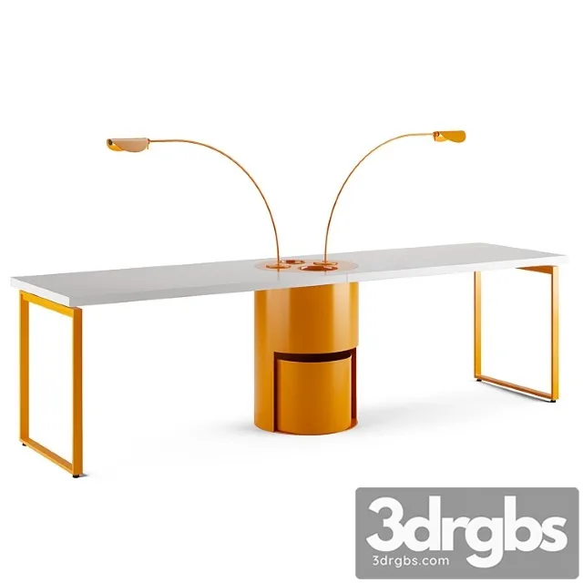 Writing desk zalf boog_1 2 3D Model Free