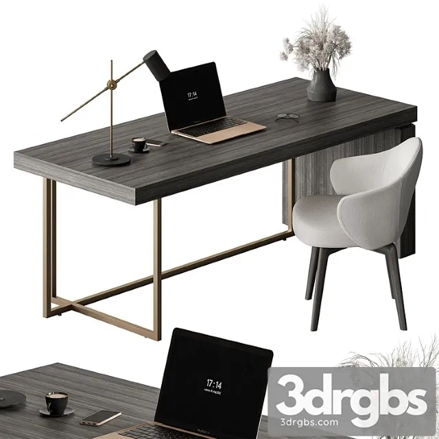 Writing Table Office Furniture 448 3D Model Free