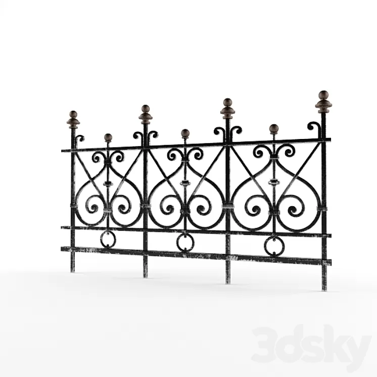 wrought fence 3D Model