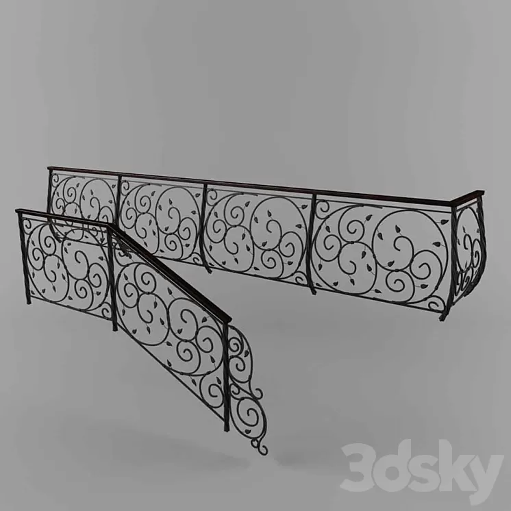Wrought-iron fence