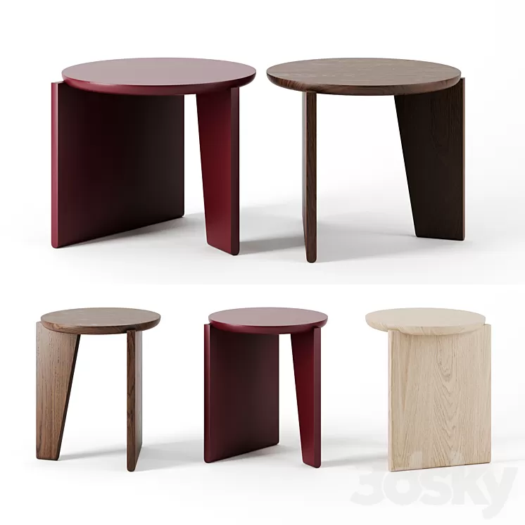 Wu Side Tables by Egg Collective