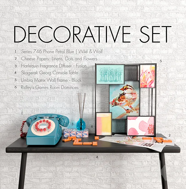 WW DECORATIVE SET 3D Model