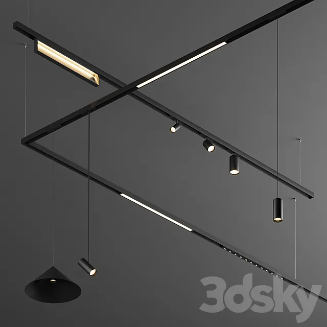 Xal Move It 25 S surface _ suspended system 3DModel