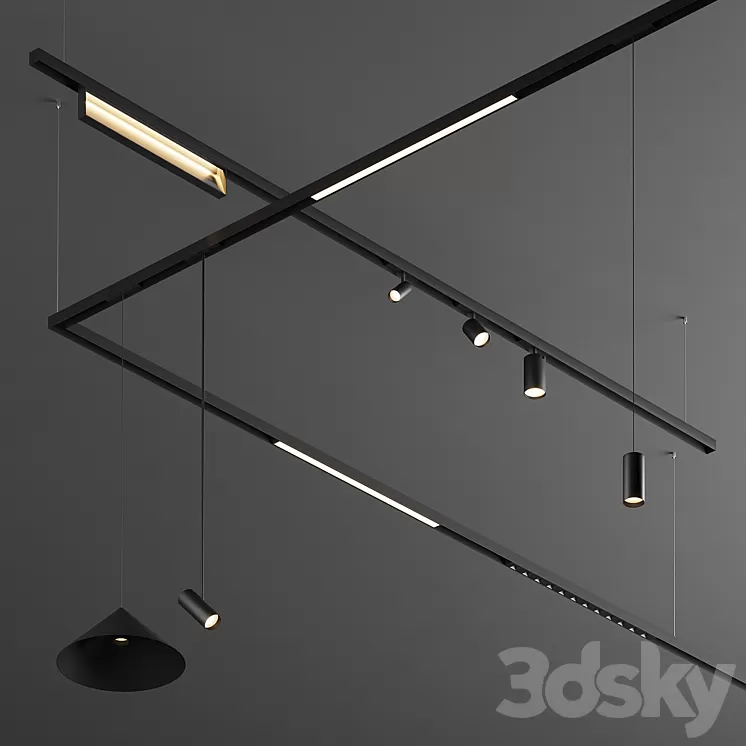 Xal Move It 25 S surface / suspended system 3D Model