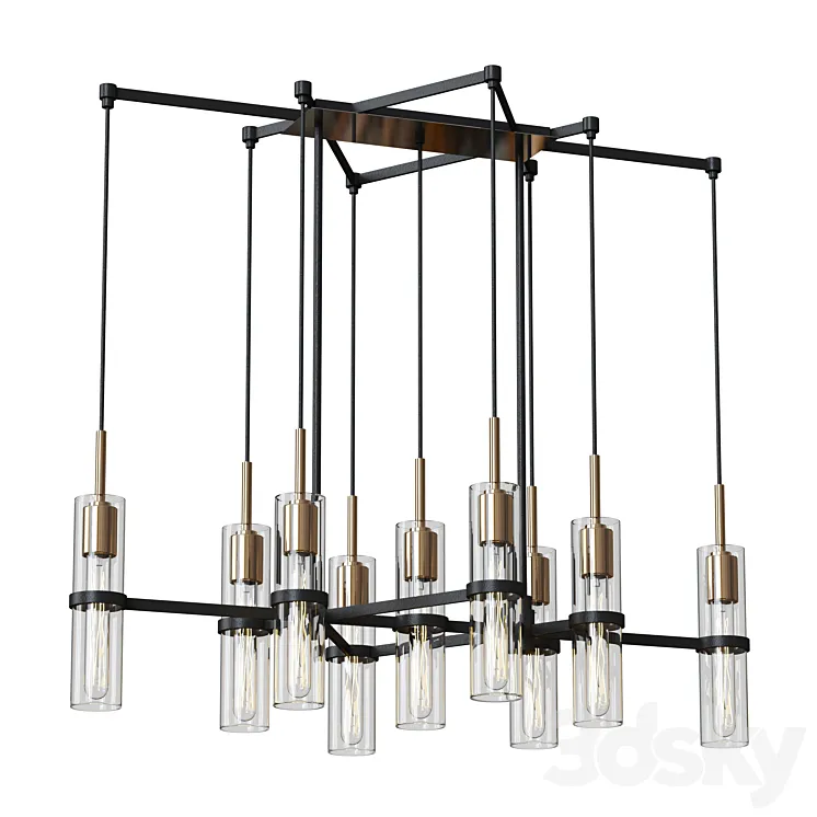 xavier chandelier Troy Lighting 3D Model Free