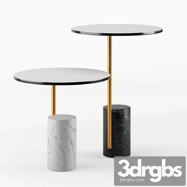 Xaxa carrara marble coffee table 2 3D Model Free