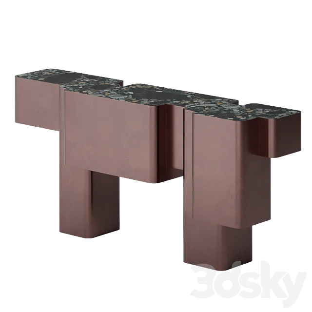 Xenolith Console by Kelly Wearstler 3D Model