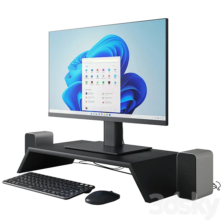 Xiaomi computer set 3D Model Free Download